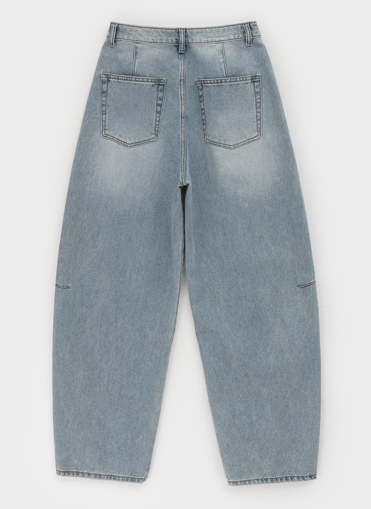 韓國 blackup 復古水洗 彎刀氣球褲 牛仔寬褲 五色