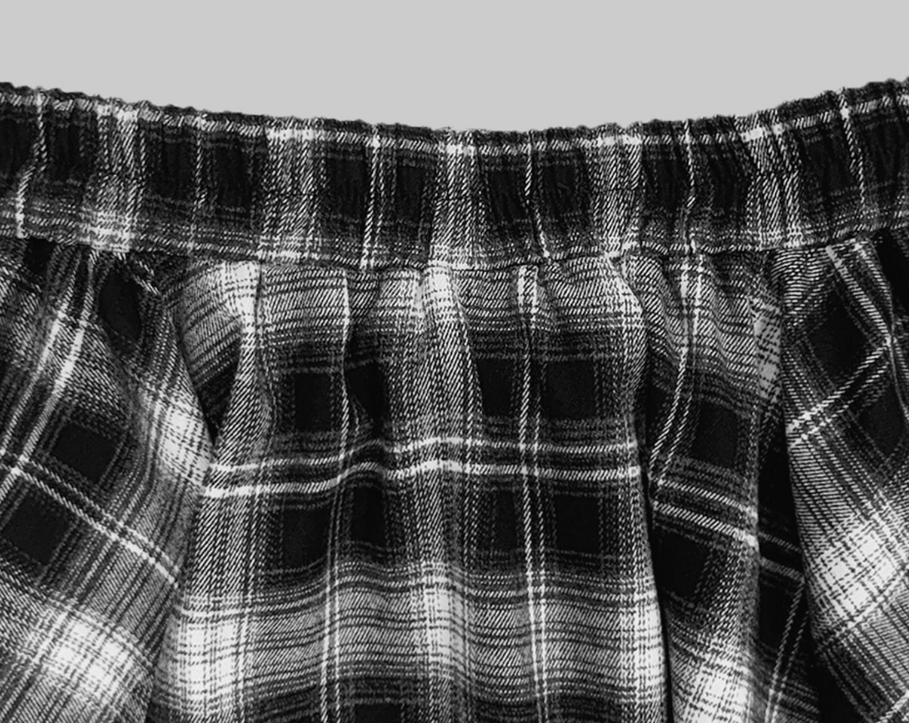 韓國 streets lagirl 鬆緊腰圍 襯衫式 英式格紋 短裙