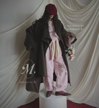 韓國Marquise oversized 落肩袖大學Tee