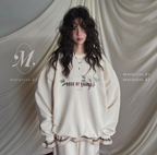 韓國Marquise oversized 落肩袖大學Tee