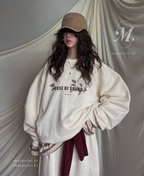 韓國Marquise oversized 落肩袖大學Tee