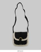 韓國 streets lagirl 羊羔毛麂皮相機包