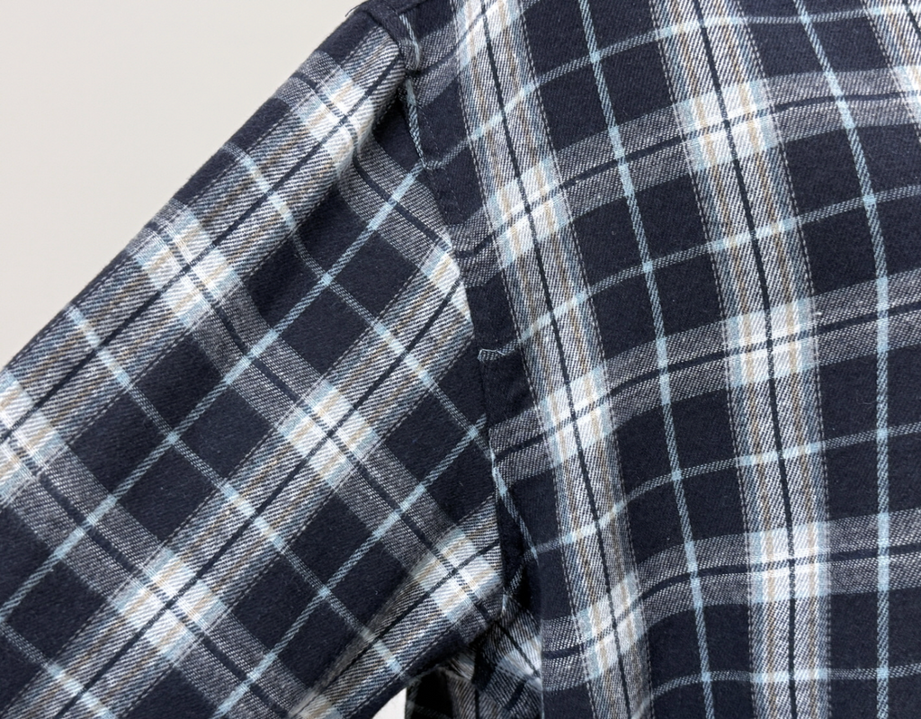 Marquise oversized 輕薄的法蘭絨 復古格紋襯衫