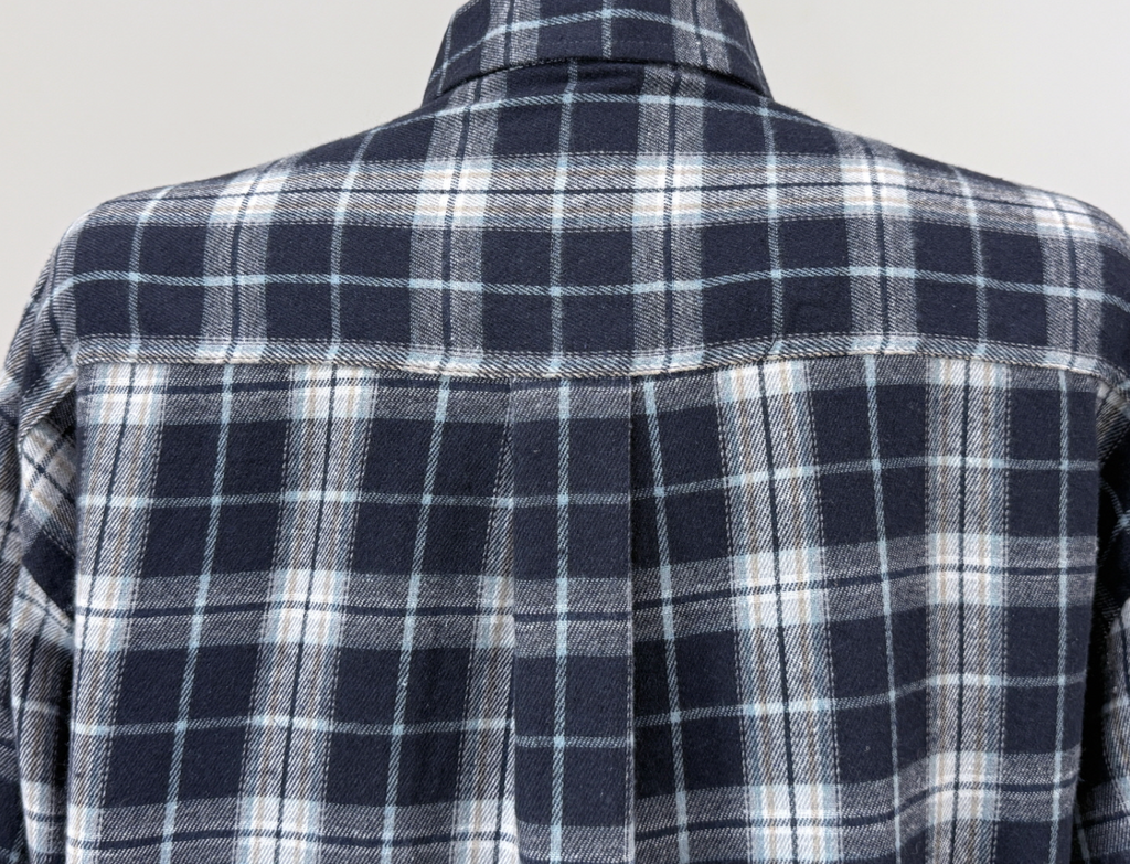 Marquise oversized 輕薄的法蘭絨 復古格紋襯衫