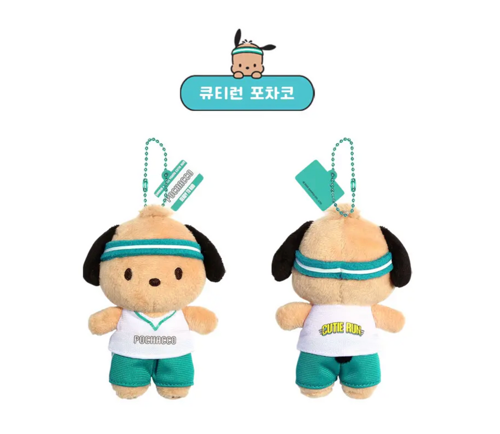 韓國 Olive Young X Sanrio 路跑活動聯名 KITTY 酷洛米 帕恰狗 吊飾 背包 刺青貼紙