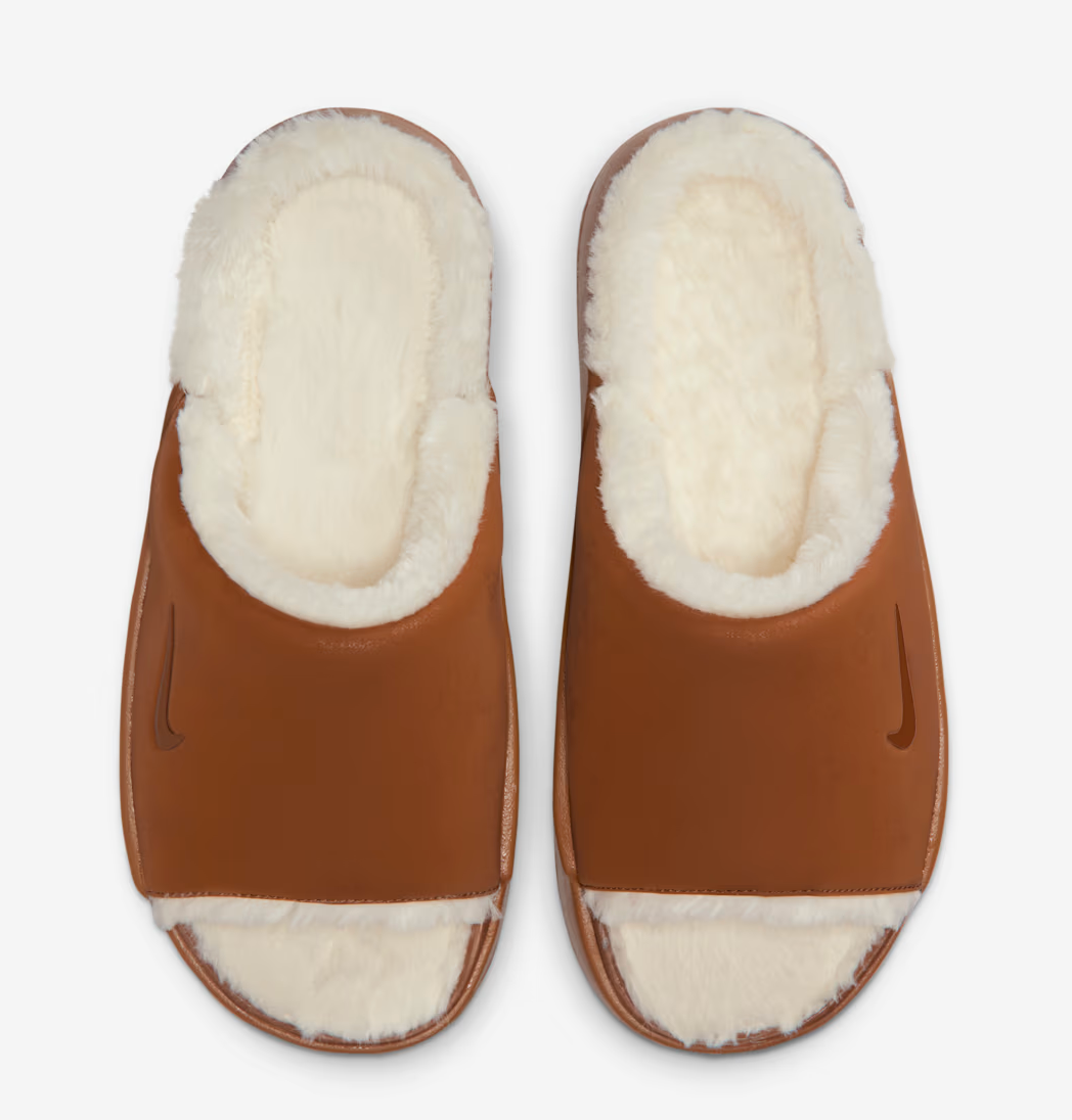 韓國限定 Nike Calm Elevation Fur 毛毛厚底拖鞋