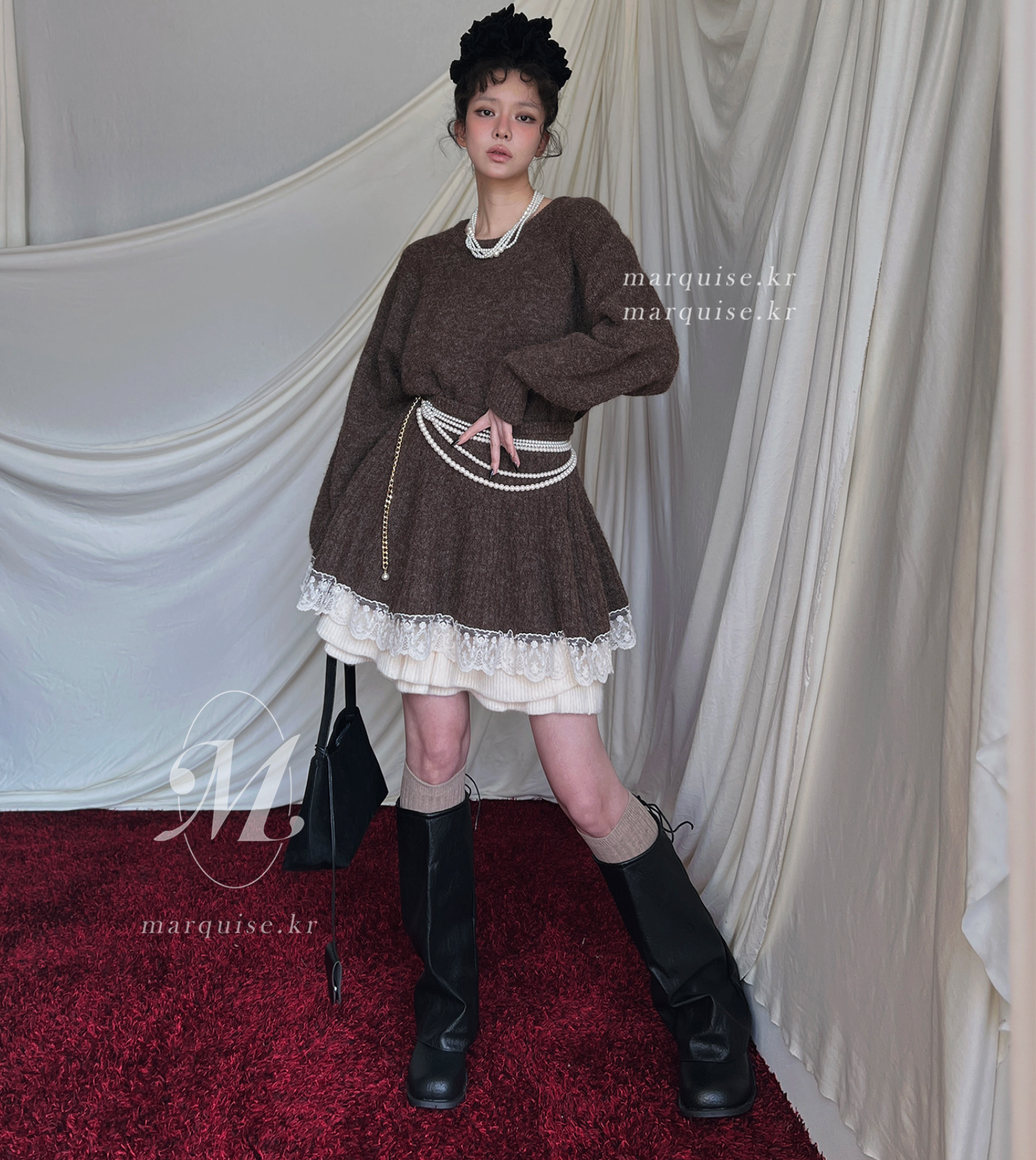 韓國Marquise 鬆垮長靴 軍靴