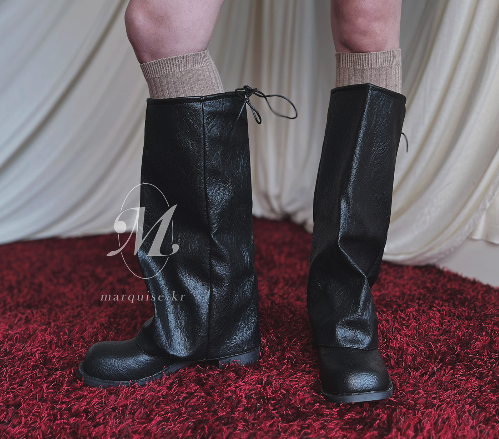 韓國Marquise 鬆垮長靴 軍靴