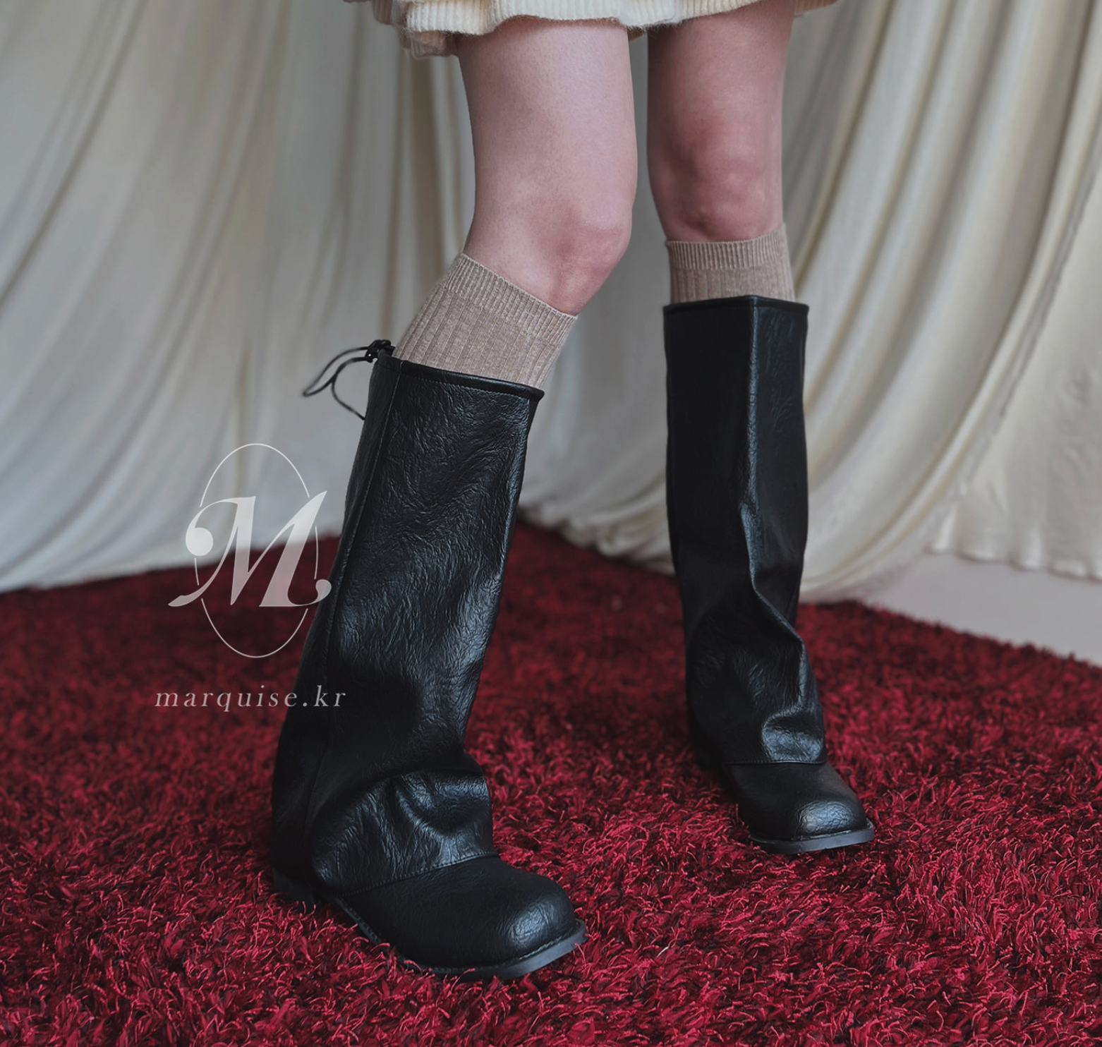 韓國Marquise 鬆垮長靴 軍靴