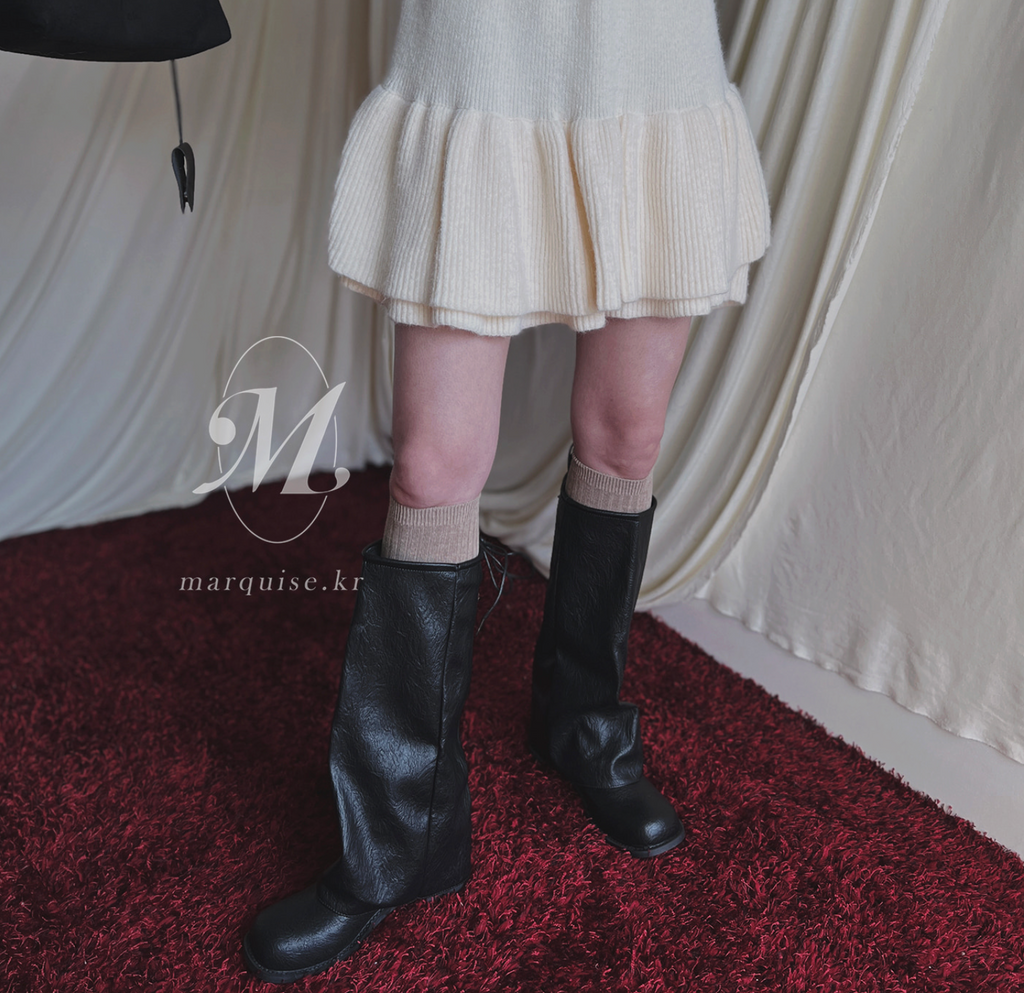 韓國Marquise 鬆垮長靴 軍靴