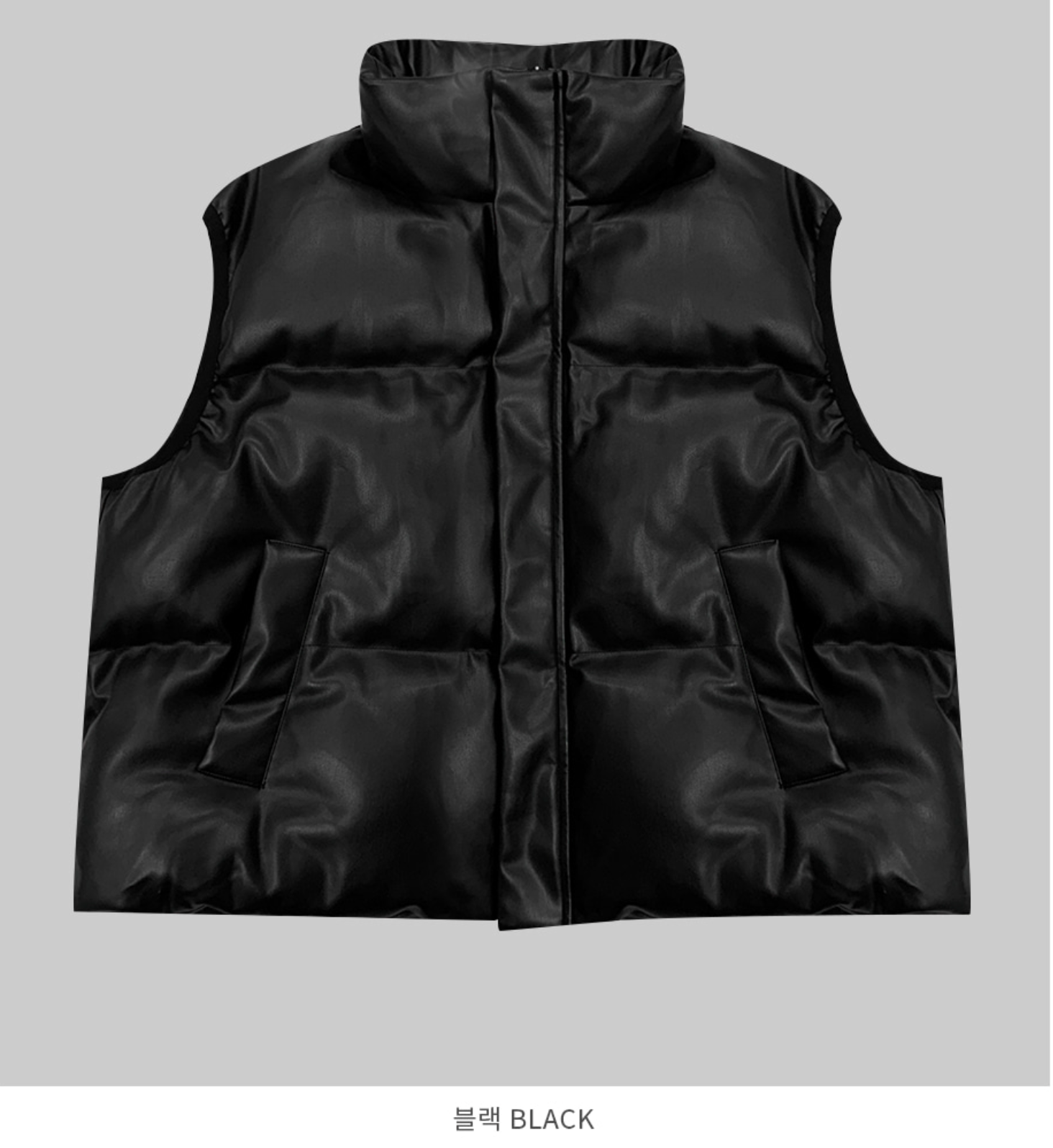 韓國 streetfs lagirl 皮革羽絨背心