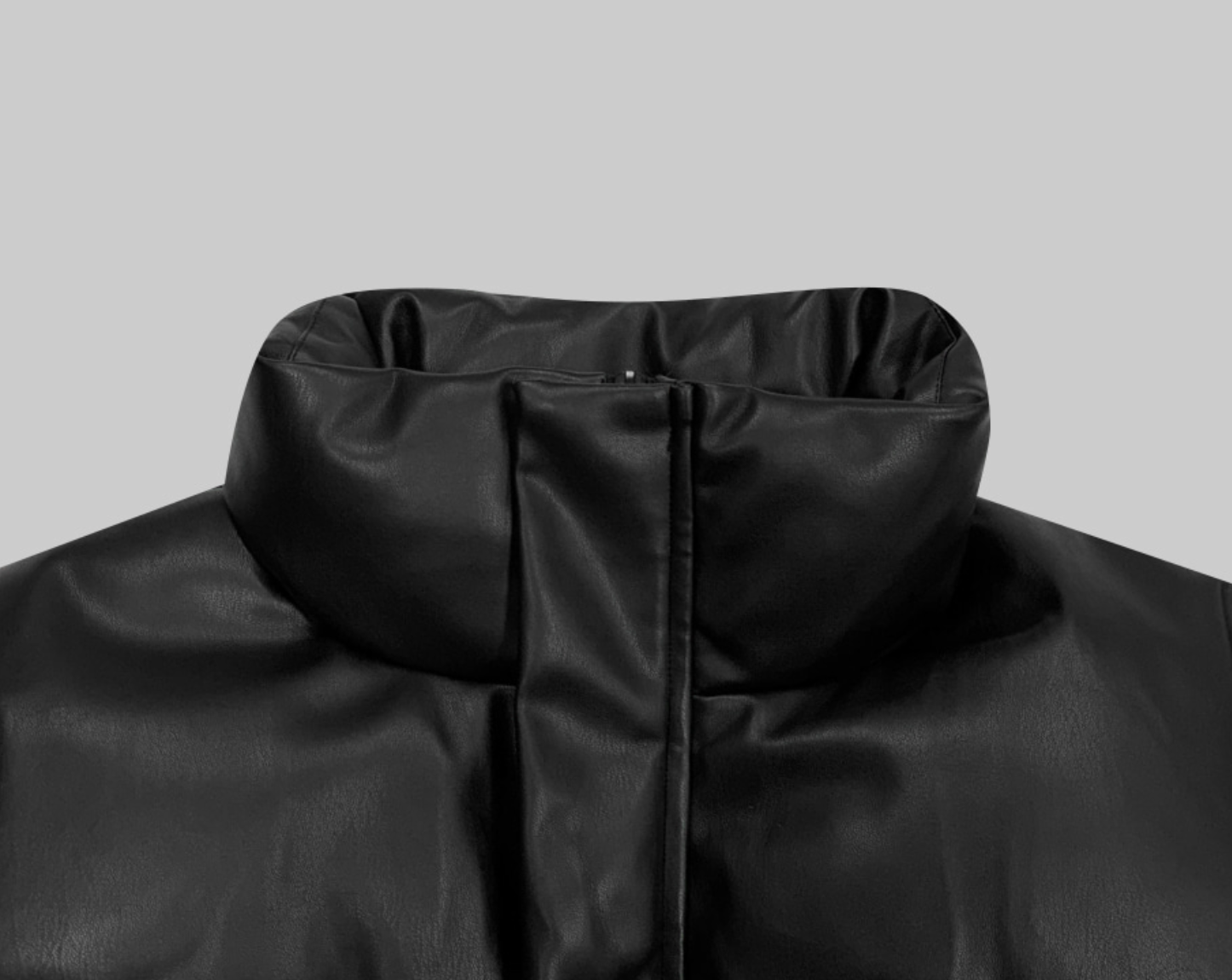 韓國 streetfs lagirl 皮革羽絨背心