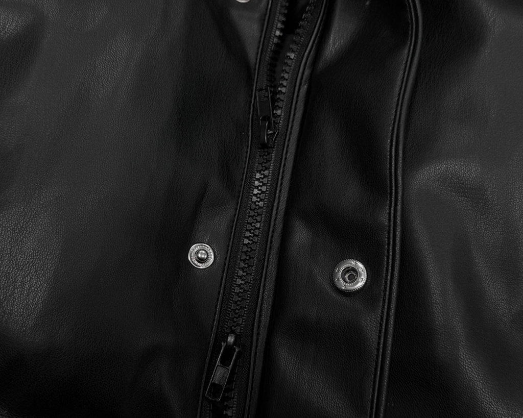 韓國 streetfs lagirl 皮革羽絨背心