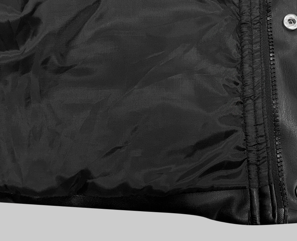 韓國 streetfs lagirl 皮革羽絨背心