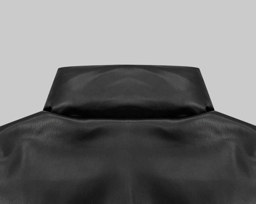 韓國 streetfs lagirl 皮革羽絨背心