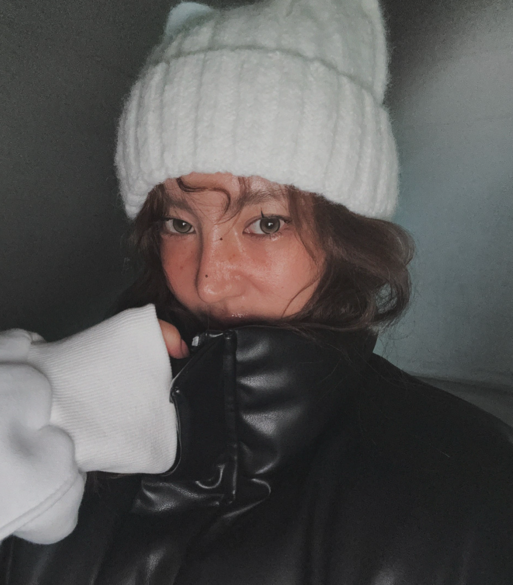 韓國 streetfs lagirl 皮革羽絨背心