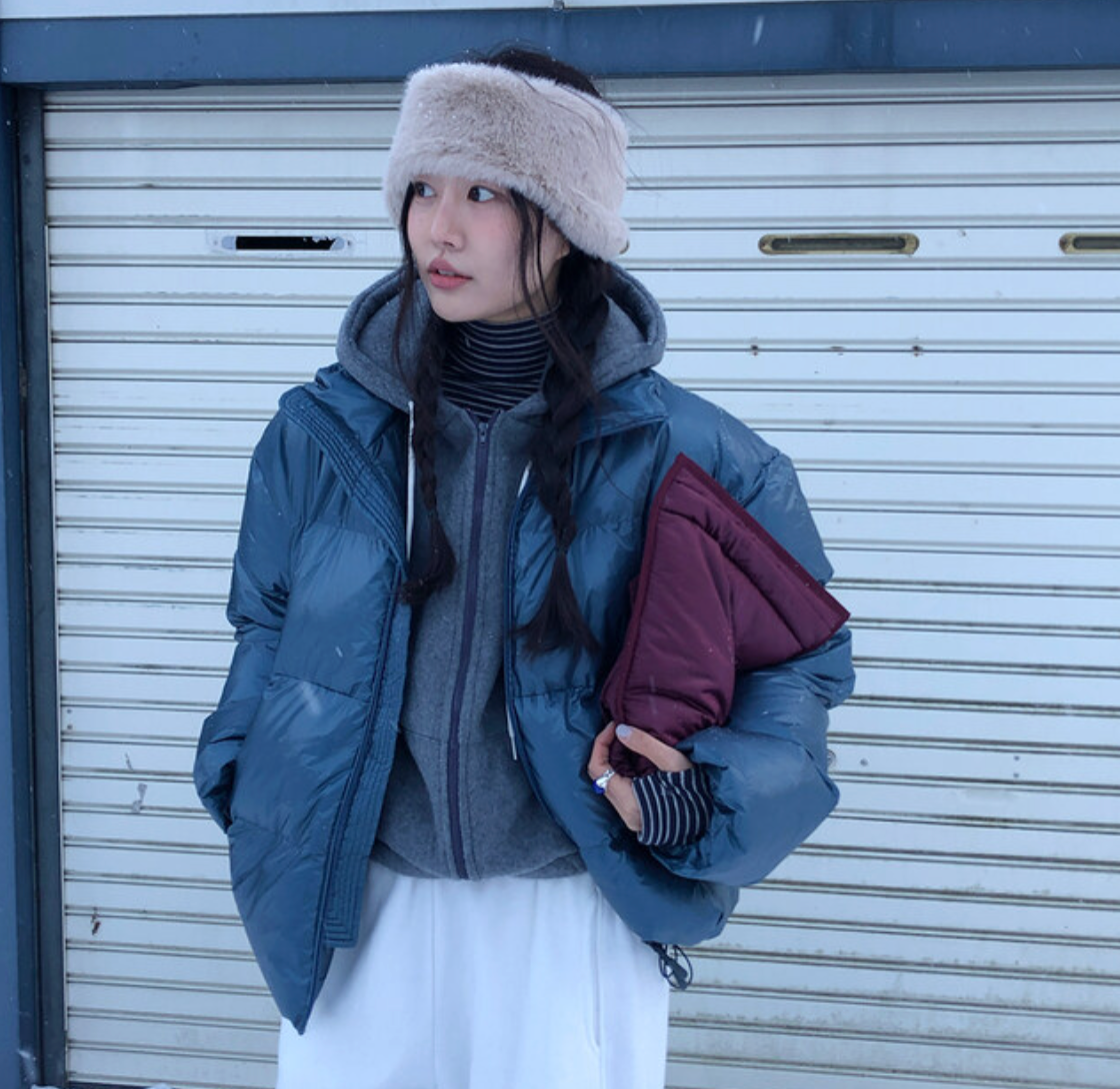 🇰🇷 韓國同步上新 UNDER-VI 仿皮草毛毛 髮帶