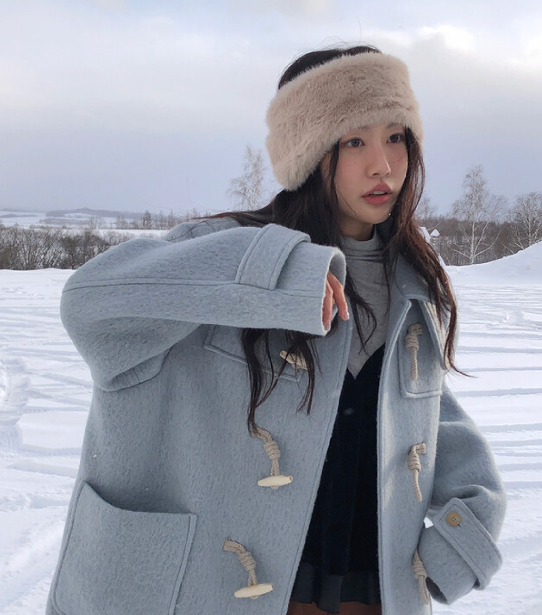 🇰🇷 韓國同步上新 UNDER-VI 仿皮草毛毛 髮帶