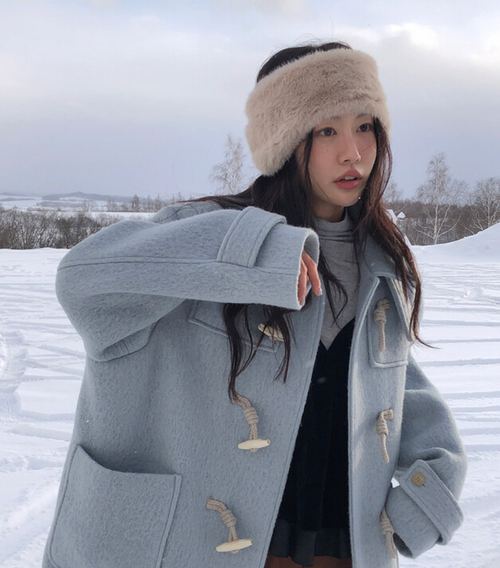 🇰🇷 韓國同步上新 UNDER-VI 仿皮草毛毛 髮帶