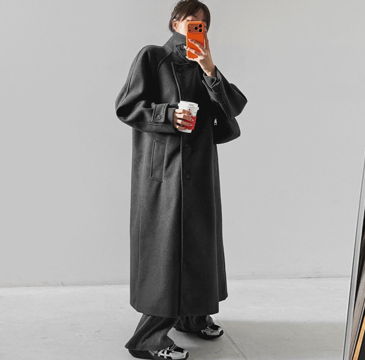 韓國 streetfs lagirl Balmacaan Coat 巴爾瑪肯長大衣