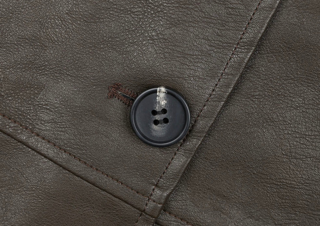 韓國 Beidelli oversized 工裝風 皮夾克