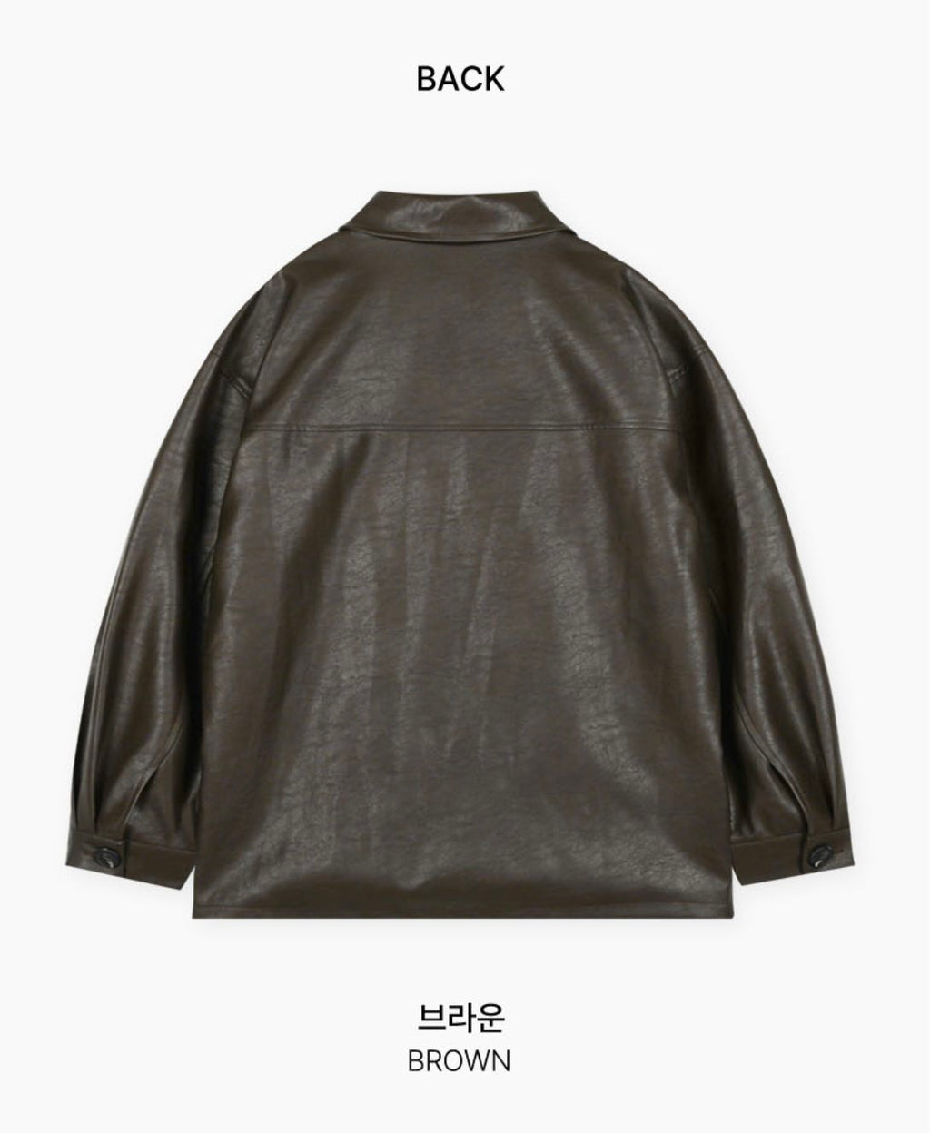 韓國 Beidelli oversized 工裝風 皮夾克