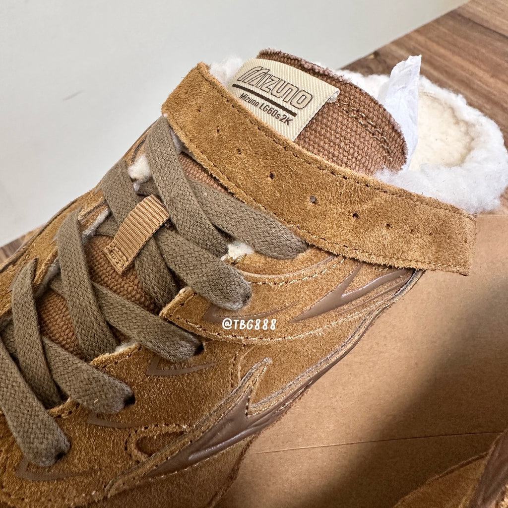 MIZUNO LG 60S SLIPPER 美津濃 毛毛 穆勒鞋 有後鉤喔～